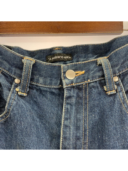 A BATHING APE パンツ カレッジデニム (L)