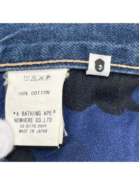 A BATHING APE パンツ カレッジデニム (L)