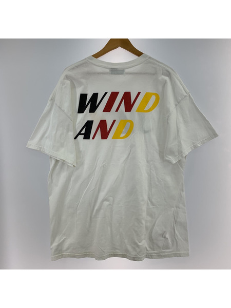 WIND AND SEA TRICOLOR TEE/ロゴプリントTee XL 白[値下]