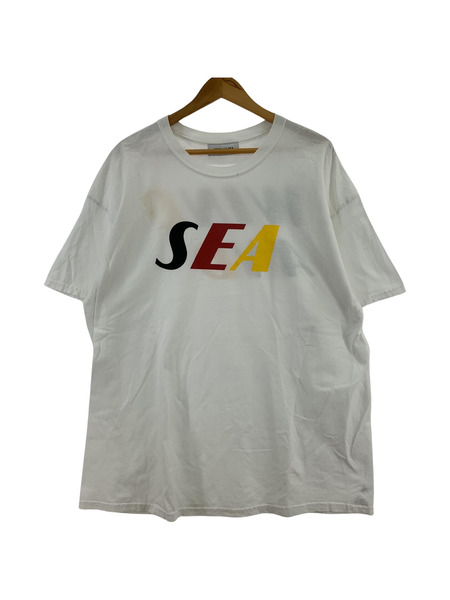 WIND AND SEA TRICOLOR TEE/ロゴプリントTee XL 白[値下]
