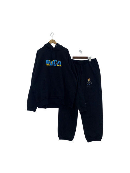 RVCA POパーカー/スウェットパンツ セット 黒 XL