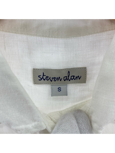Steven Alan 長袖シャツ リネン/WHT