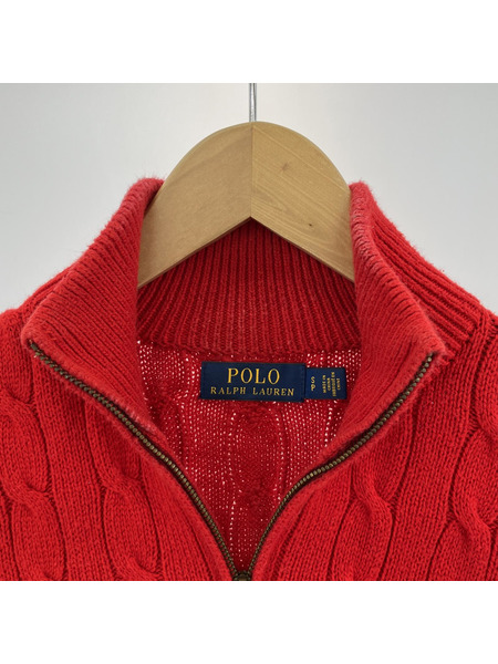 POLO RALPH LAUREN ハーフジップ　RED