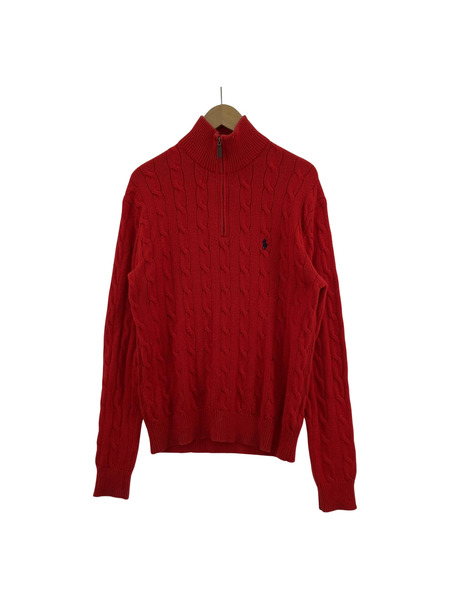 POLO RALPH LAUREN ハーフジップ　RED