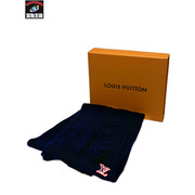 LV LVロゴ エシャルプ ケーブル マフラー MP2866 NVY 開封品 ルイ ヴィトン LOUIS VUITTON  ニットマフラー ウールマフラー 