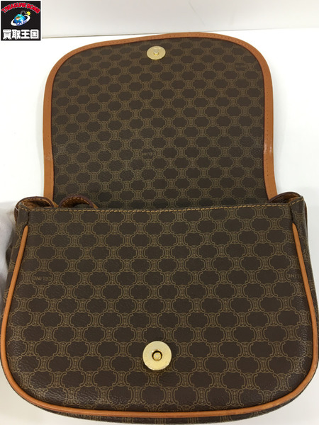 ショルダーバッグ マカダム　レザーショルダーバッグ CELINE[値下]