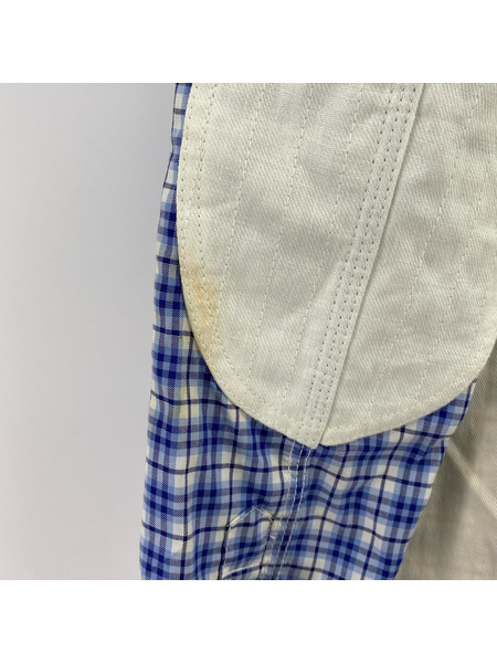 JUNYA WATANABE COMME des GARCONS エルボーパッチ マチ付キ チェックシャツ