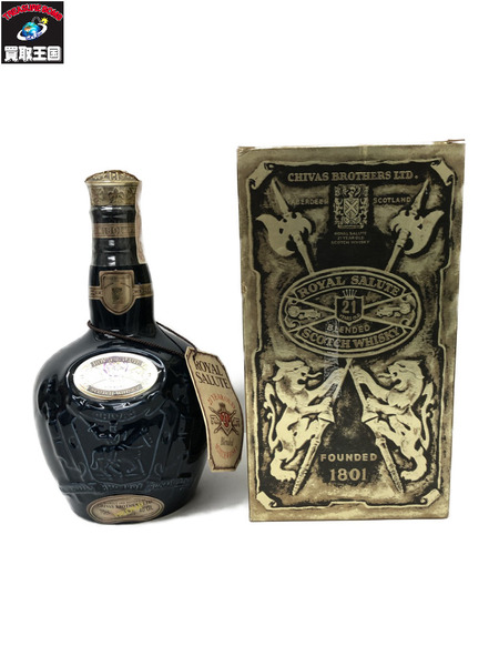 Chivas Regal ROYAL SALUTE 青 陶器 21年 スコッチウイスキー 700ml/40