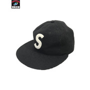 Supreme/23SS/Ebbets S Logo Fitted Cap/シュプリーム/黒/ブラック/帽子