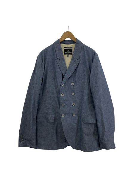 Nigel Cabourn シャンブレー ダブルブレストジャケット 52 サックス