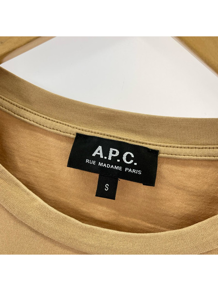 A.P.C. 半袖Tシャツ・カットソー (S) 茶