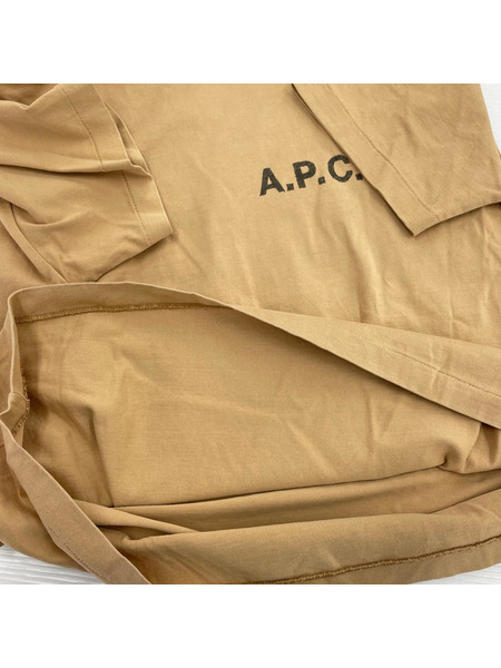 A.P.C. 半袖Tシャツ・カットソー (S) 茶