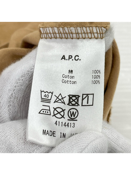 A.P.C. 半袖Tシャツ・カットソー (S) 茶