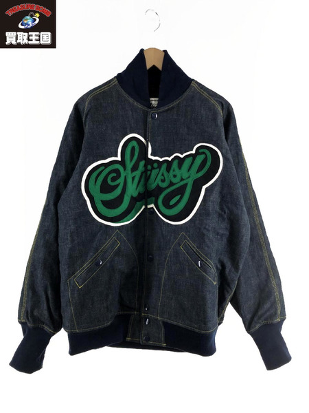 STUSSY 2003年 岡山チャプト限定 デニム スタジャン 紺 M｜商品番号