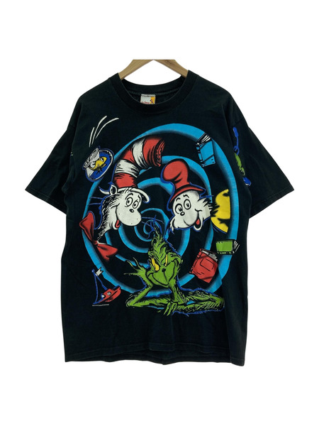 90s? Dr.Seuss GLINCH キャラクターTシャツ (L) ブラック[値下]