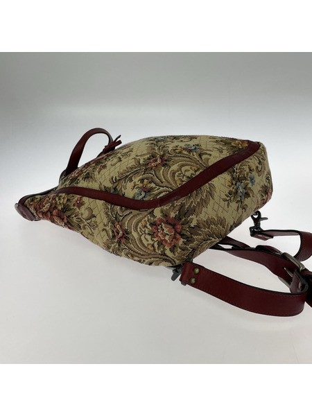 ISAMUKATAYAMA BACKLASH花柄 ジャガード レザー リュック[値下]