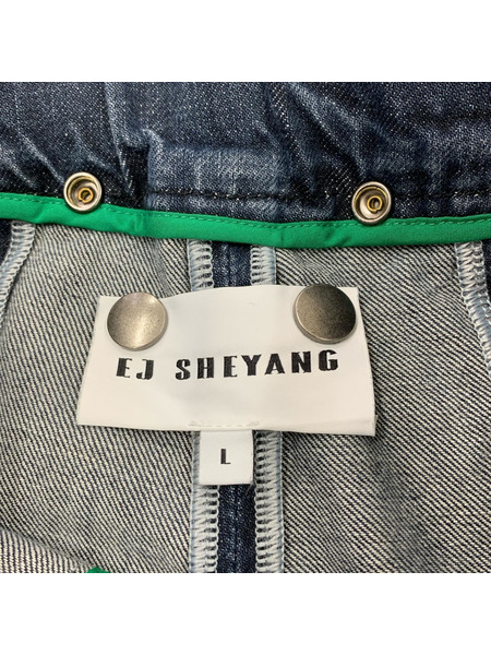 EJ SHEYANG  パンツ BOOTCUT SOUAT DENIM TROUSERS