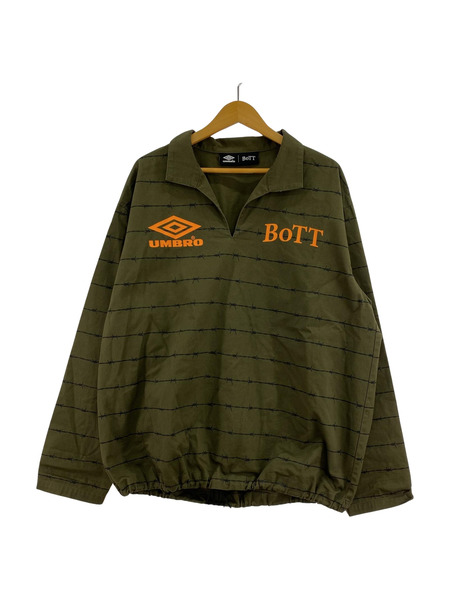 BoTT×UMBRO×BEAMS T Pullover Shirt プルオーバーシャツ L カーキ