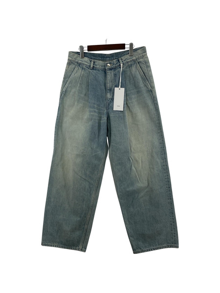 graphpaper Selvage Denim Two Tuck Pants　GU241-40188LB