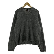 OLD malson 60s-70s mohair knit gray