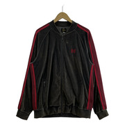 Needles 23SS ベロアトラックジャケット L グレー×ピンク