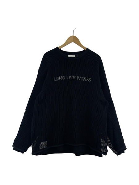 WTAPS 24SS GHILL LS COTTON LLW 03 レイヤードメッシュ LSカットソー