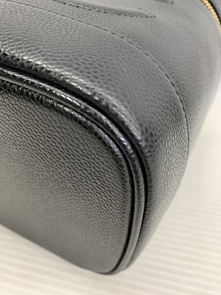 ハンドバッグ CHANEL キャビアスキン バニティバッグ