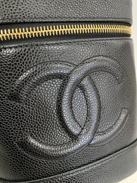 ハンドバッグ CHANEL キャビアスキン バニティバッグ