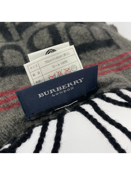 BURBERRY 大判 スローケット 黒