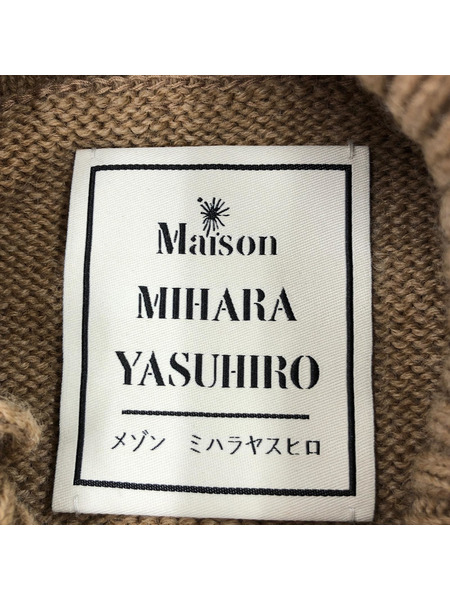 MIHARA YASUHIRO 71533323 変形ニットセーター ベージュ サイズ44[値下]