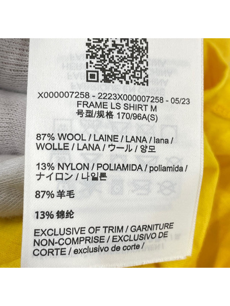 ARC'TERYX 長袖Tシャツ・カットソー VEILANCE 立体裁断 LSTEE S イエロー
