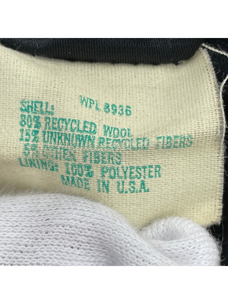 DeLONG 70-80s 袖レザースタジャン 赤/ベージュ