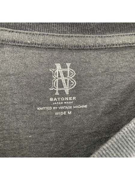 BATONER/MERIYASU T-SHIRT/WIDE M/CHC?BN-24SM-060