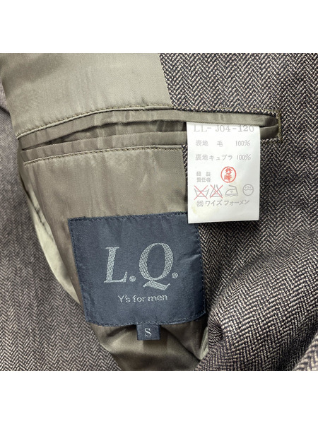 Y’s for men ~90s ヘイリンボーンテーラードジャケット S ブラウン[値下]