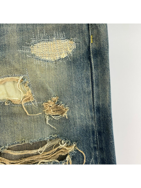 HYSTERIC GLAMOUR ガールパッチリペア加工スタッズデニムパンツ W28