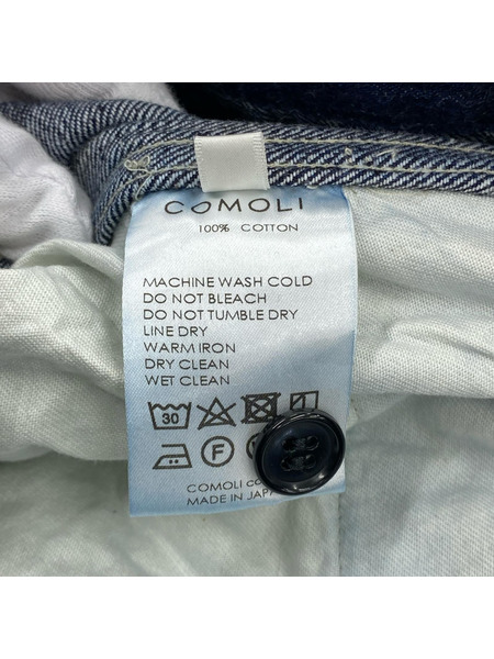 COMOLI デニム・ジーンズ 24AW ベルテッドパンツ インディゴ (2) A03--03001