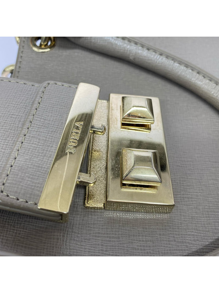 FURLA ハンドバッグ Bella サッチェルバッグ グレージュ
