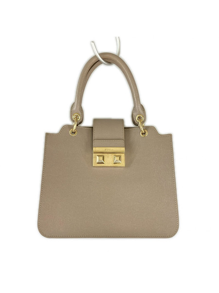 FURLA ハンドバッグ Bella サッチェルバッグ グレージュ