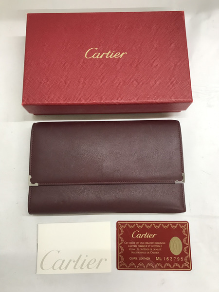 Cartier/マストライン/三つ折り財布