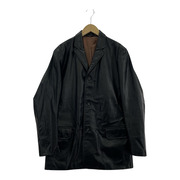 Banana Republic レザーボタンジャケット M ブラック