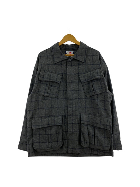 SON OF THE CHEESE Wool Fatigue Shirt Ｌ