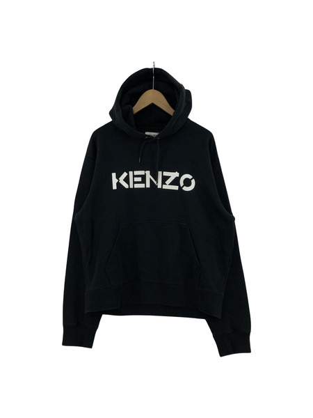 KENZO フロントロゴプルオーバーパーカー L 黒[値下]