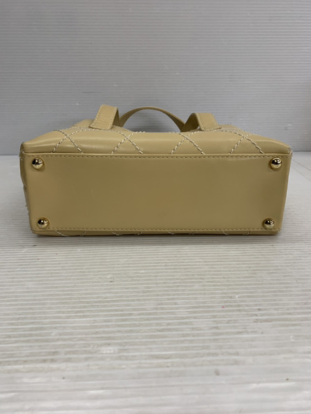 ハンドバッグ CHANEL ワイルドステッチ ハンドバッグ 黄色