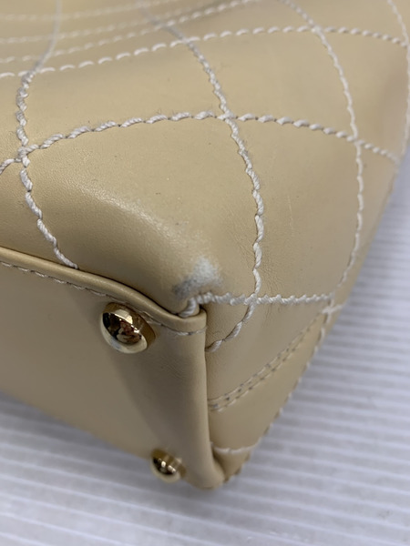 ハンドバッグ CHANEL ワイルドステッチ ハンドバッグ 黄色