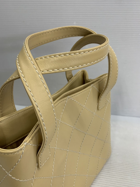 ハンドバッグ CHANEL ワイルドステッチ ハンドバッグ 黄色