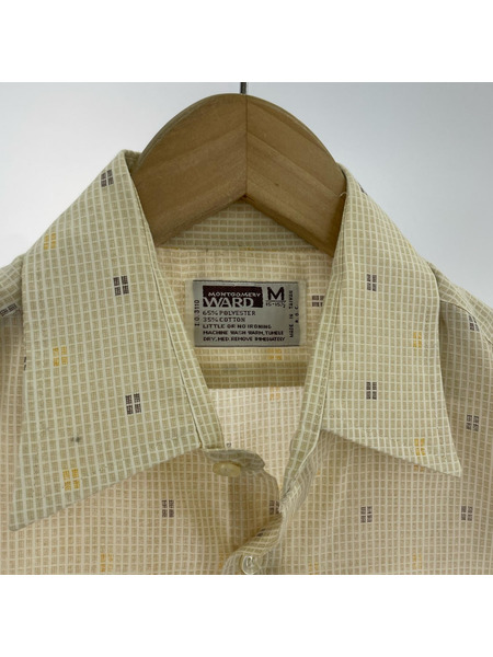 OLD・VINTAGE 半袖シャツ MONTGOMERY WARD 70s (M)