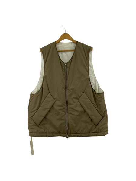 stein/reversible padded vest/S/カーキ