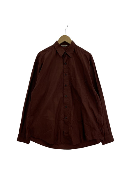 AURALEE/WASHED FINX TWILL BIG SHIRTS/4/A00S03TN