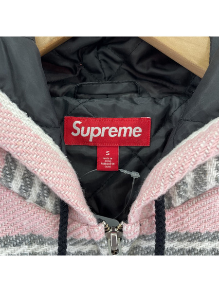 Supreme ブルゾン・ジャンパー 25ss Woven Stripe Hooded Jacket ピンク