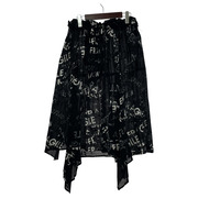 Y's ロングスカート RAYON BROAD RIGHT CROPPED PANTS SKIRT